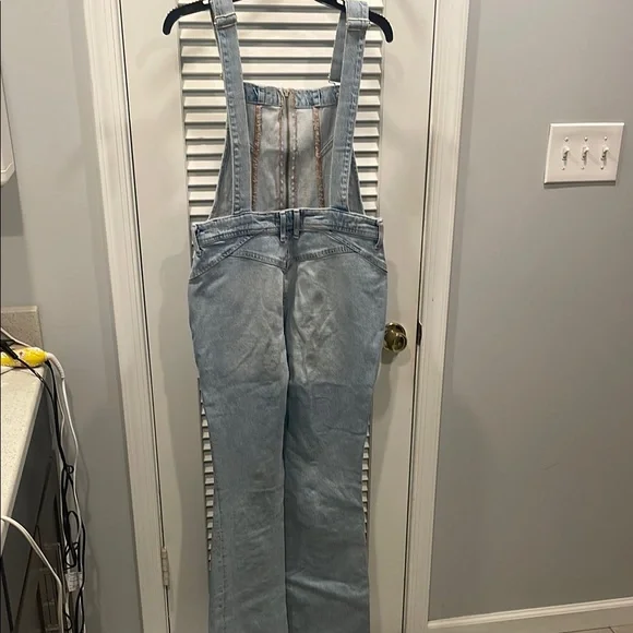 Free People Camilla Bootcut Denim Overalls - Picture 5 of 7